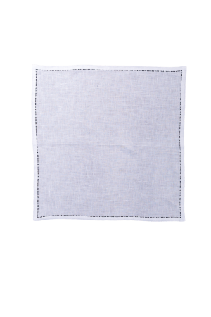 ORANGESQUARE White Linen Handkerchief